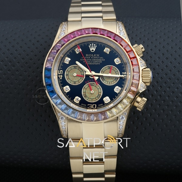 Rolex Daytona Cosmograph Rose Baget Taşlı Otomatik