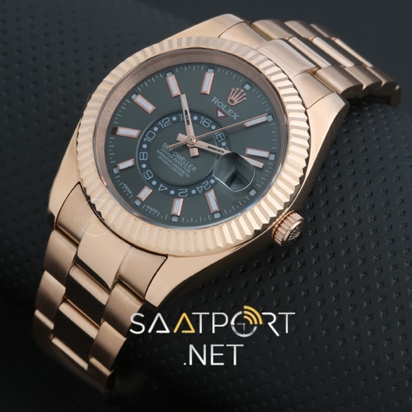 Rolex Sky Dweller 326938 Dark Rhodium Dial 42mm Rose Gold