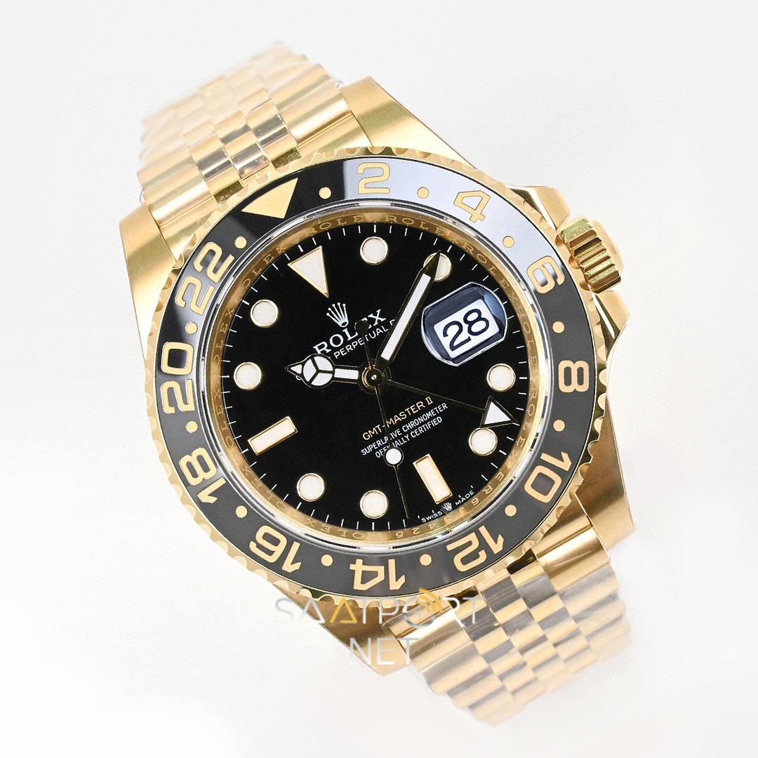 Rolex GMT-Master II Full Gold Jübilee 126713GRNR Super Clone Eta