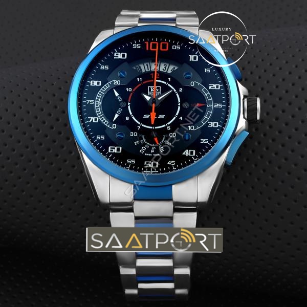 Tag Heuer MERCEDES SLS 100 Saatler Mavi Bezel