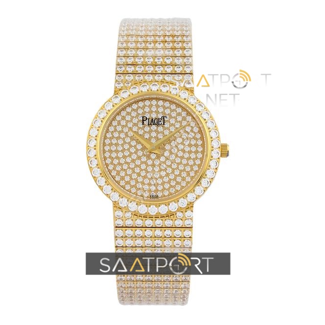 Piaget Model Swarovski Taşlı Bayan Saat