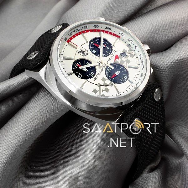 Tag Heuer Mclaren Gümüş Kasa Beyaz Kadran