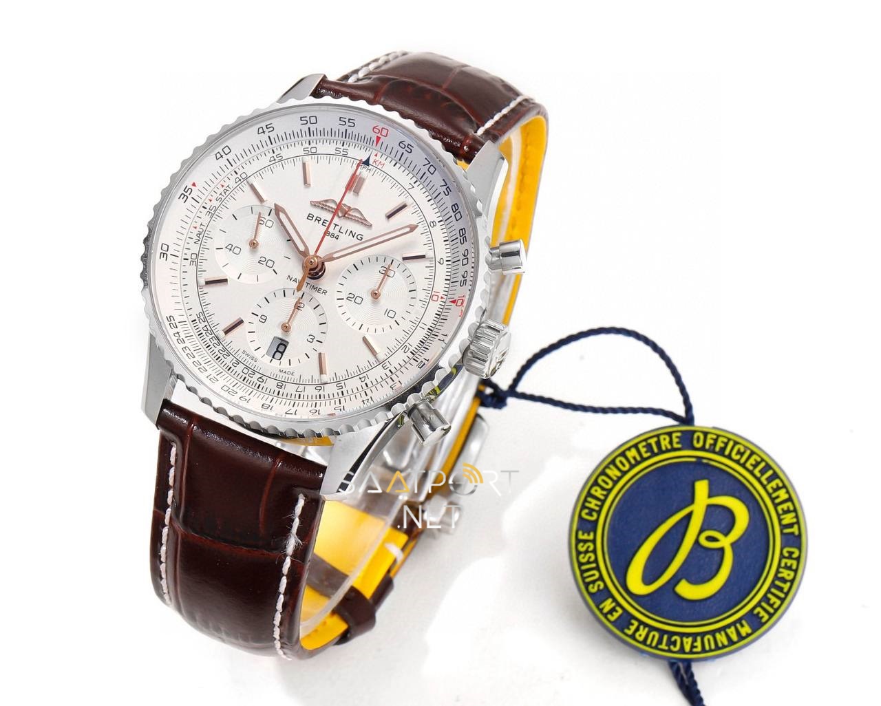 Breitling Navitimer White  Dial Chronograph 41mm Eta Saat