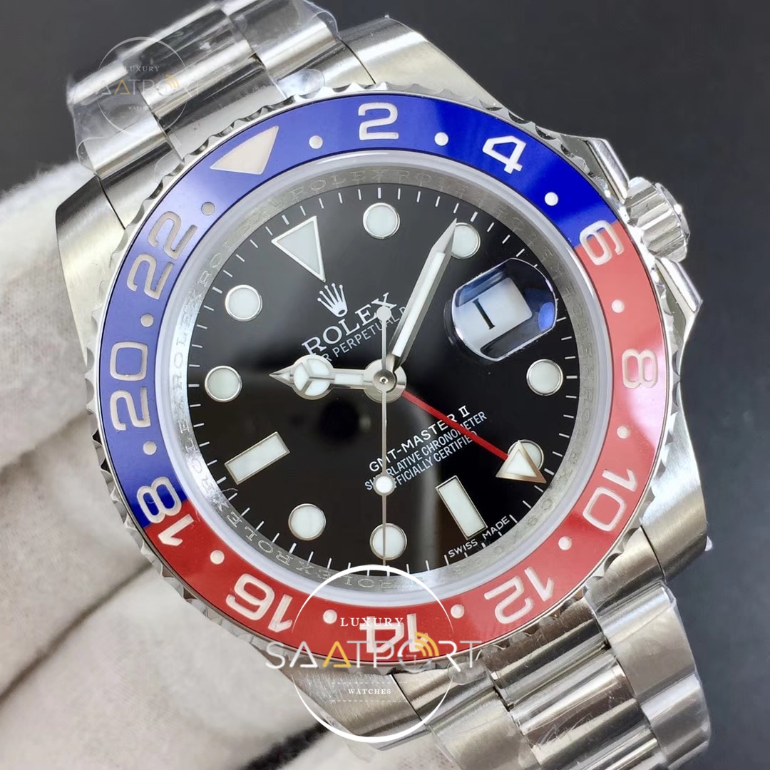 Rolex GMT Master II 116719 Real Ceramic DJF Best Edition Black Dial on Bracelet 2836