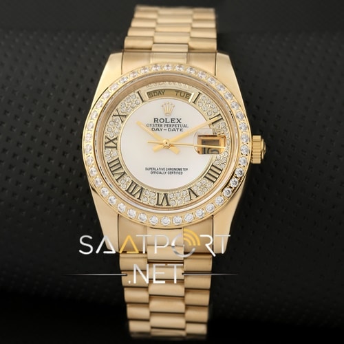 Rolex Taşlı Model Gold New  2020 Model