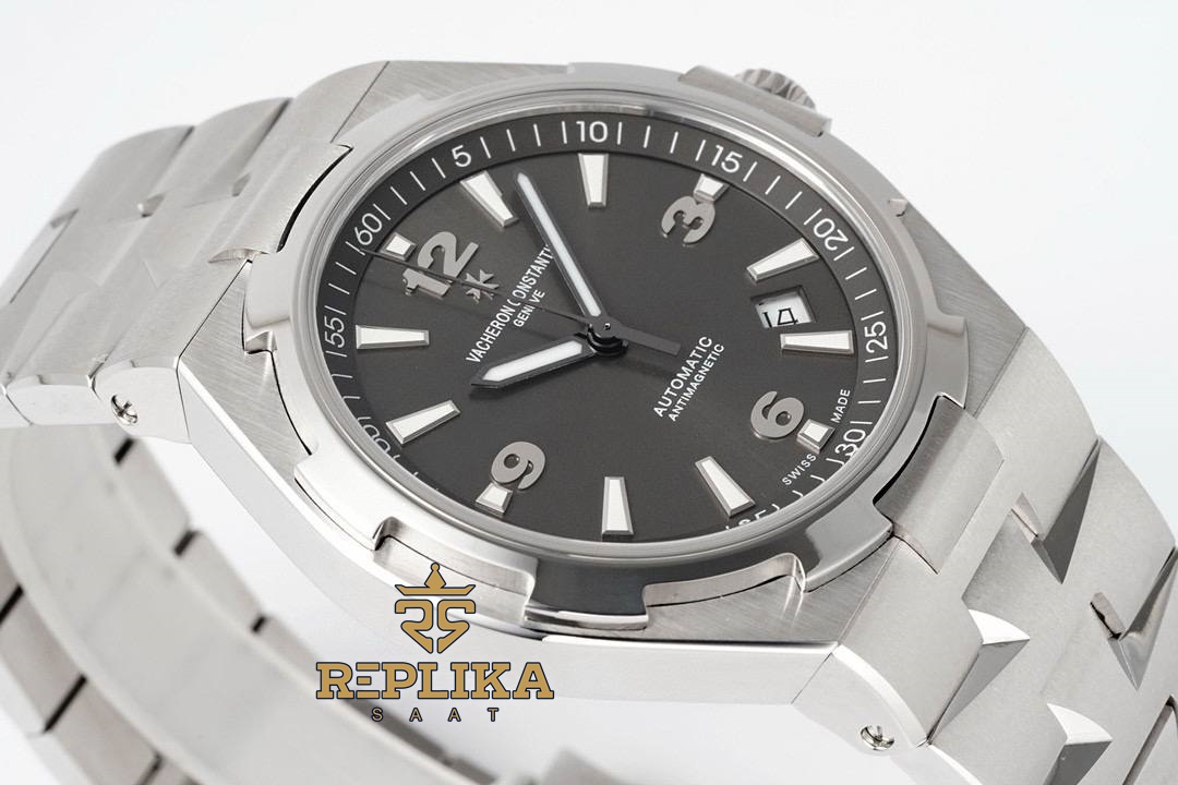 Vacheron Constantine Overseas 47040 Gri Kadran 42mm Otomatik Super Clone ETA