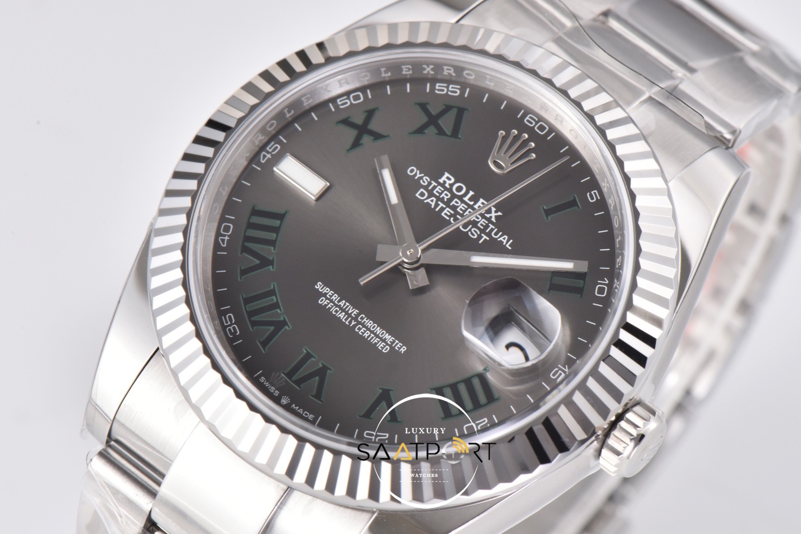 Rolex Datejust  Clean Factory Roman Rakamlı Kadran 3235 Super Clone ETA