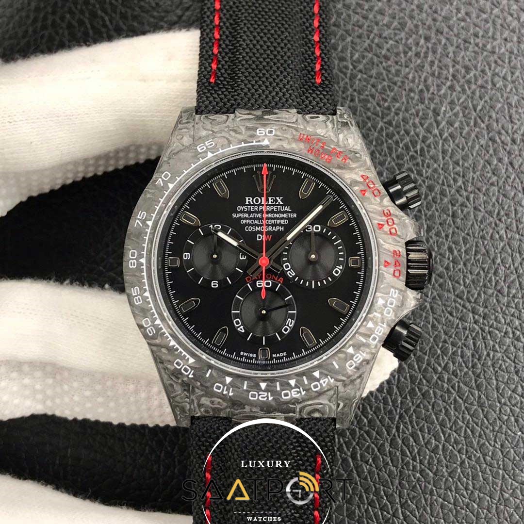 Rolex 40 mm Carbon Kasa Daytona 4130 Eta Mekanizma