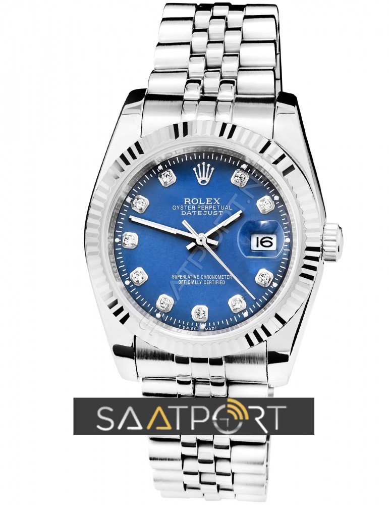 Rolex Datejust Oyster Bayan Saati Lacivert