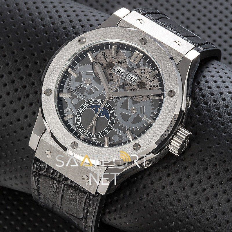 Hublot Aerofusion Moonphase Siyah Kordon