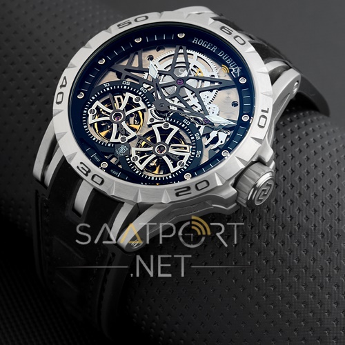 ROGER DUBUIS Silver Excalibur Double Tourbillon 45mm