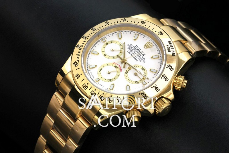 Rolex Daytona Gold Otomatik Beyaz Kadran