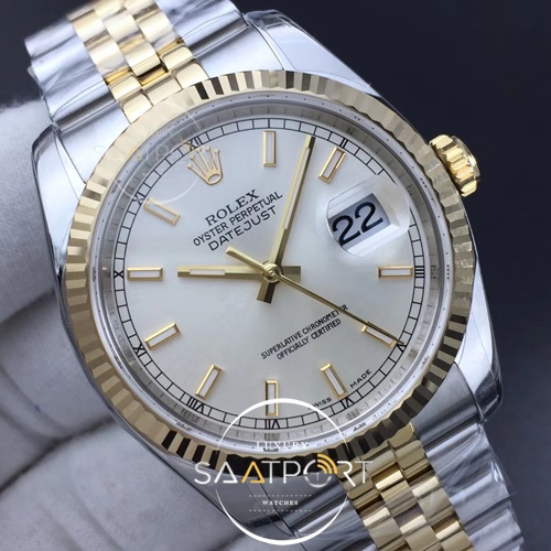 Rolex DateJust 36 mm  ARF 1-1 Best Edition 904L Steel White Dial  Jubilee Bracelet SH3135 V2