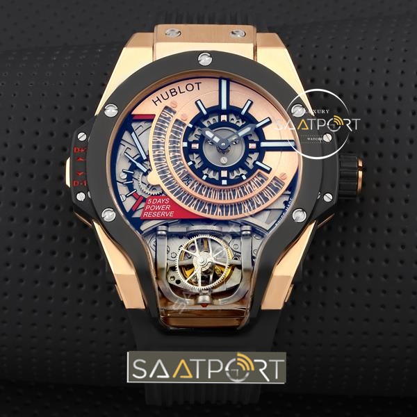 Hublot MP-09 Tourbillon Gold Kasa Replika Saat