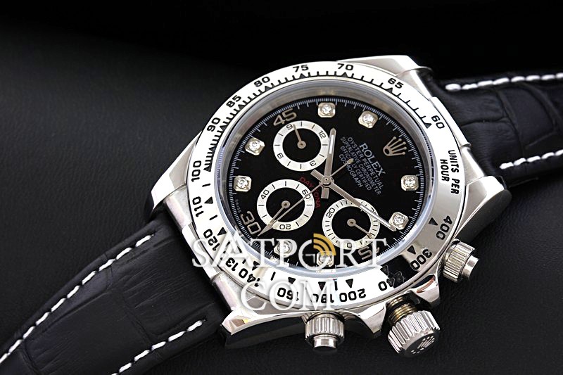 Rolex Daytona Siyah Deri Kordon