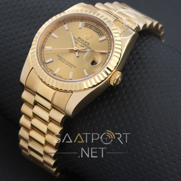 Rolex Day Date Gold Kasa Sarı Kadran Otomatik Saat Modelleri