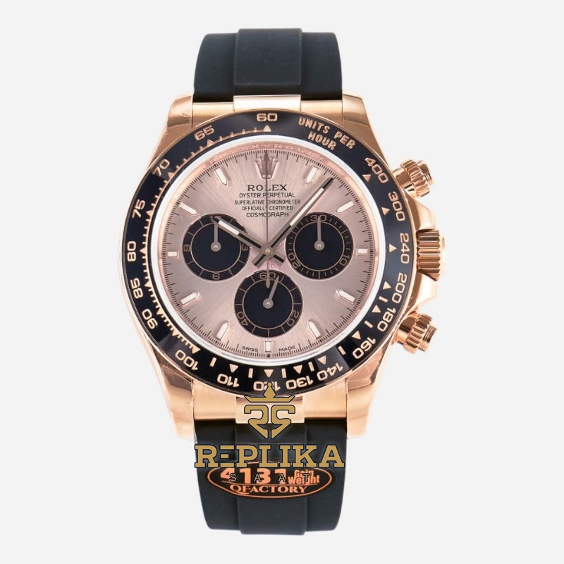 Rolex Daytona Rose 126515LN QF Factory 40mm Oysterflex Pink Dial 4131 Super Clone ETA