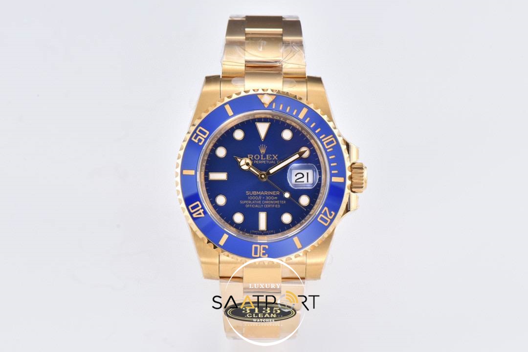 Rolex Submariner Date 116618LB Clean Factory Mavi Kadran 40mm Clone