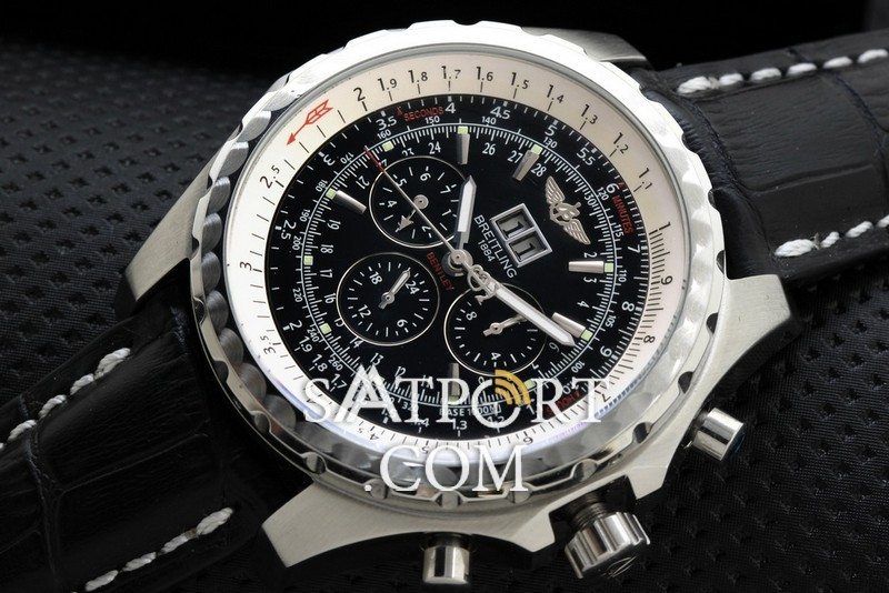 Breitling Bentley Siyah Deri Kordon