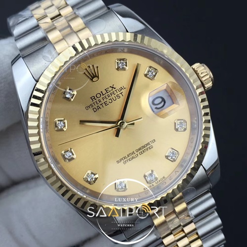 Rolex DateJust 36 mm 116234  Best Edition  Dial Diamonds Super clon 3235