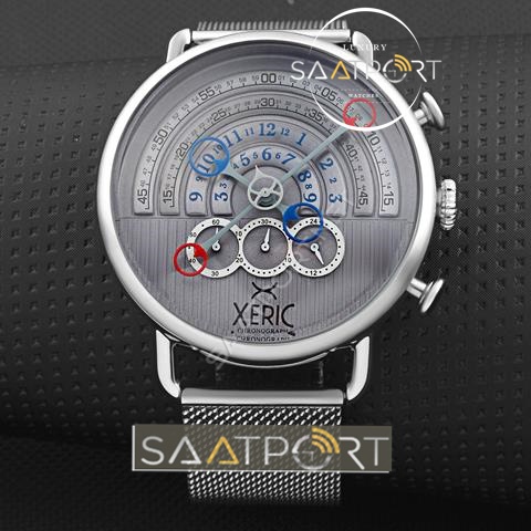 XERIC Halograph Chrono Gümüş Kasa Pilli