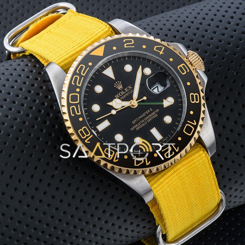 Rolex Submariner GMT Sarı Natoband Seramik Bezel