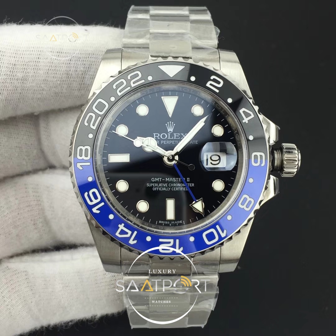 Rolex GMT-Master II 116710BLNR Black Blue Ceramic Noob 3186 V7