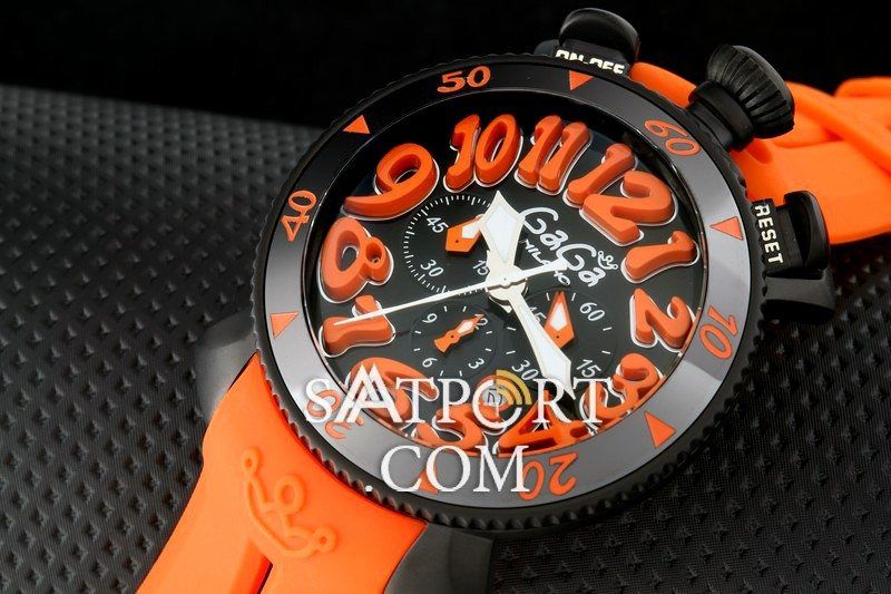 GaGa Milano Pvd Orange Chronograph