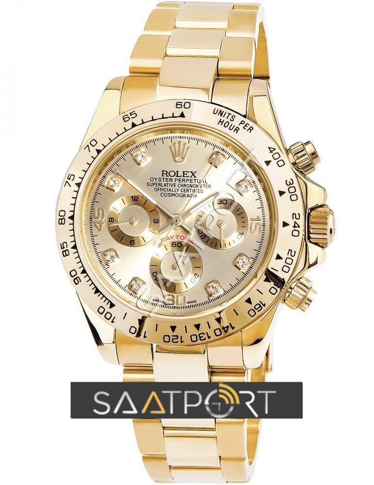 Rolex Daytona Baget Taşlı116508 Eta Saat 4130 Makina