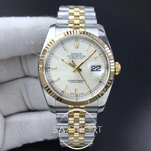 Rolex DateJust 36 mm  ARF 1-1 Best Edition 904L Steel White Dial  Jubilee Bracelet SH3135 V2