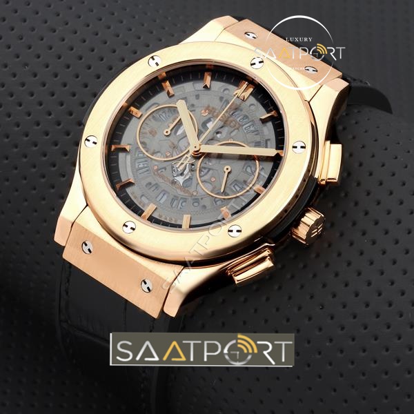 Hublot Sarı Saatler İskelet Gold Kasa