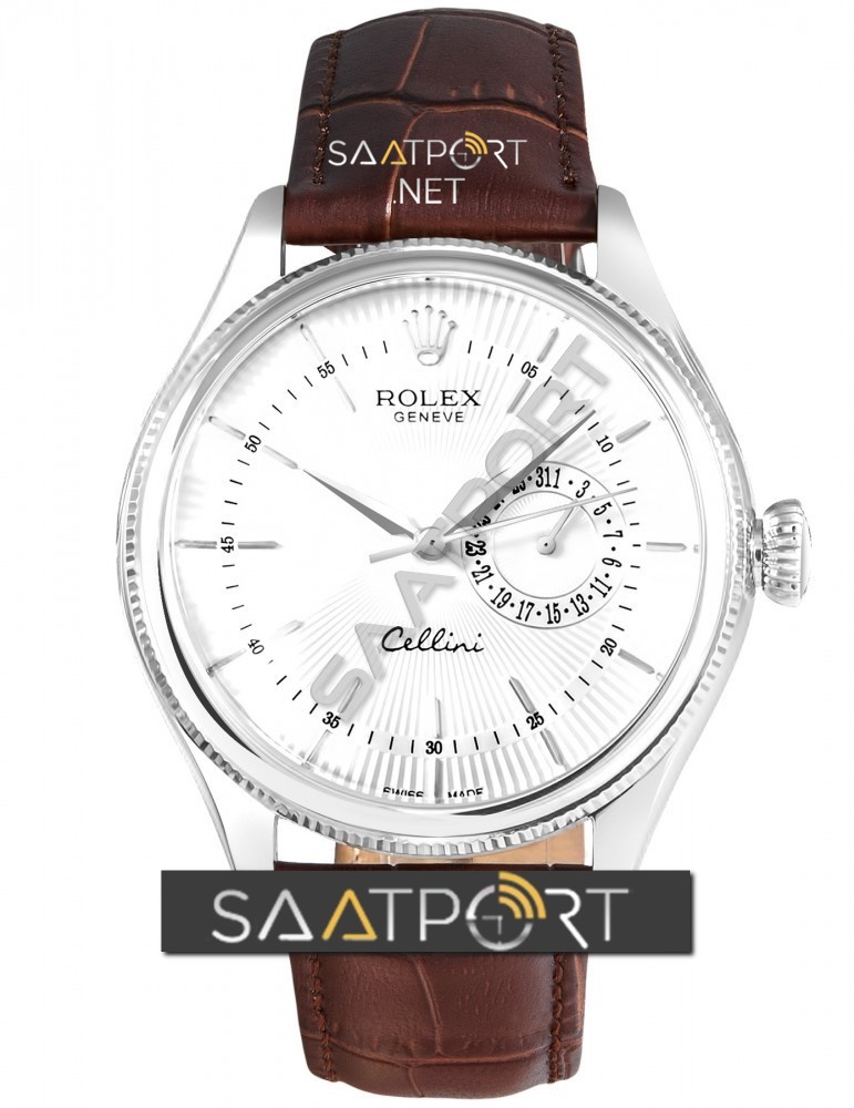 Rolex Cellini Time 50519 Deri Kordon Çelik Renk Kasa