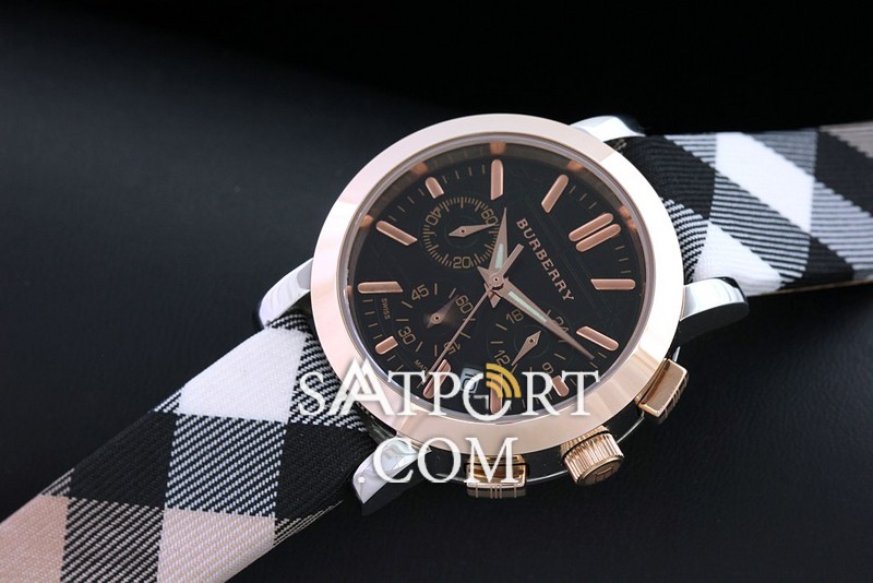 Burberry Chestnut Bayan Saati Gold