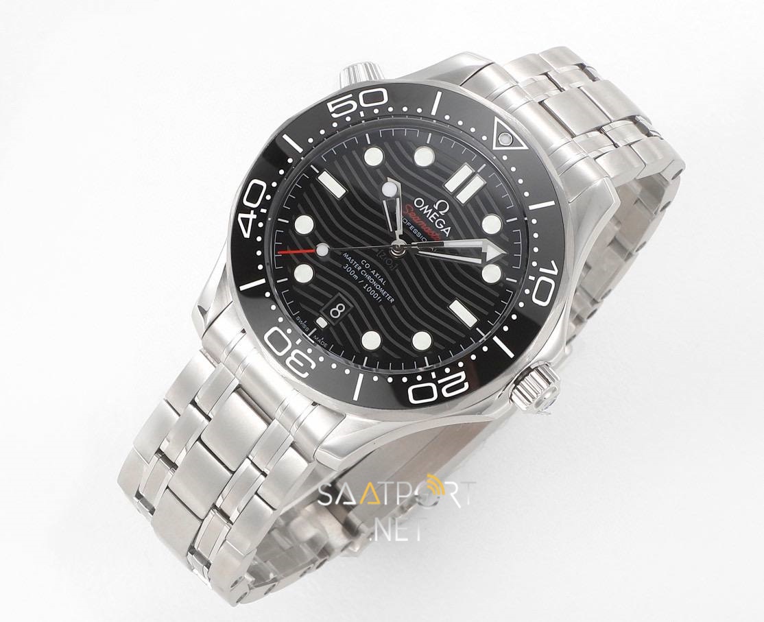 Omega Seamaster Diver 300 M Co‑axial Master Black Super Clon ETA v2