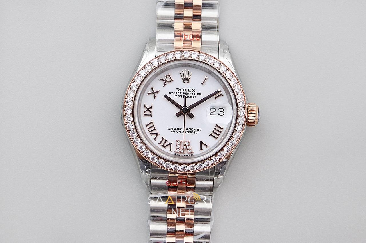 Rolex Lady Datejust 28mm White Dial 279381RBR Eta