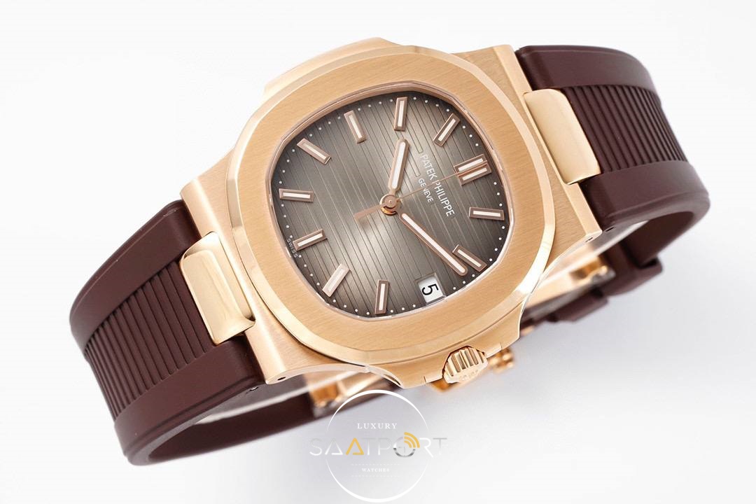 Patek Philippe Nautilus 5711 Kahve Silikon Kordon Super Clon PPF Factory