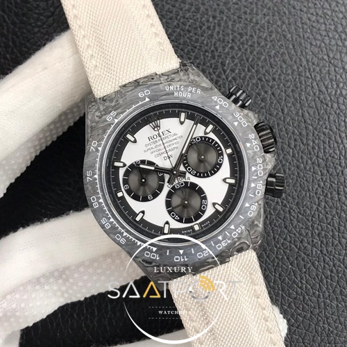 Rolex Daytona Karbon diw Kasa 4130 Eta Saat