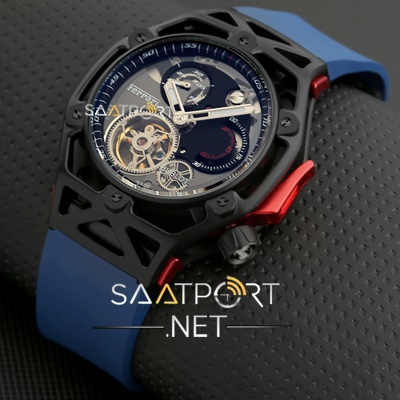 Hublot Türbülonlu saat pvd kaplama Ferrari modeli