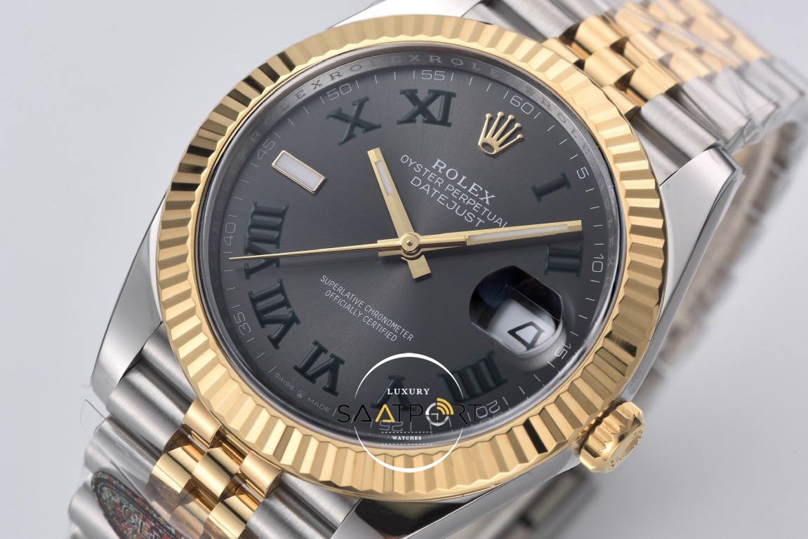 Rolex Datejust Wimbledon Two Tone Jübile 3235 Super Clone Eta 126333