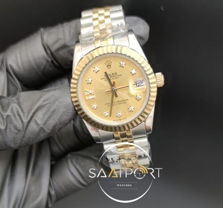 Rolex Datejust Roma Rakamlı Taşlı Kadran Otomatik Mekanizma