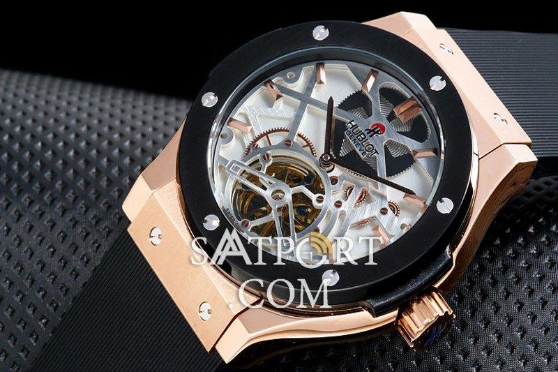 Hublot Classic Fusion Skeleton Tourbillon Gold