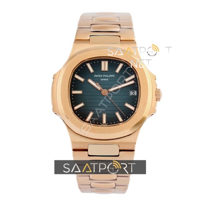 Patek Philippe Nautilus Rose Gold Blue Dial