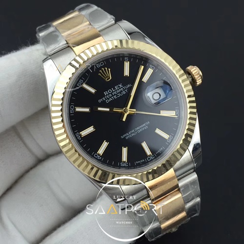 Rolex DateJust 126333 II 41mm GMF Black Sticks Dial Eta Mekanizma Super Clone 3235