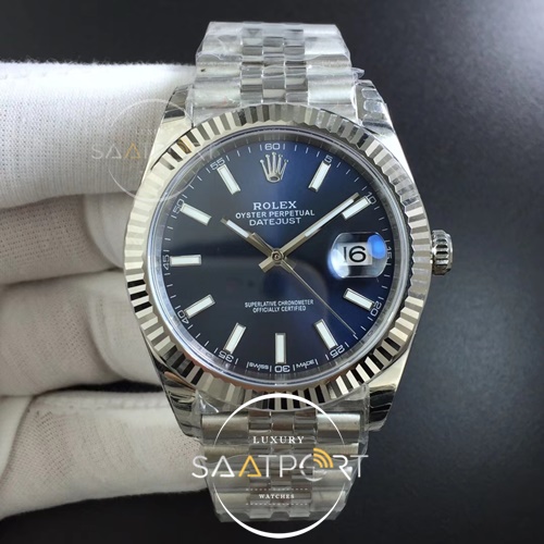 Rolex DateJust 41 126334 904L SS DJF 1-1 Best Edition Blue Dial Jubilee Super Clone