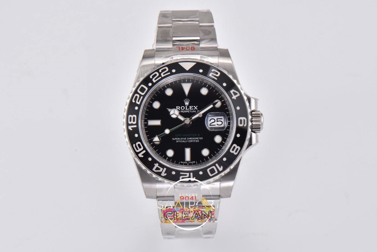 Rolex Gmt Master II Black 126710GRNR Clean Factory 3285 Super Clone ETA