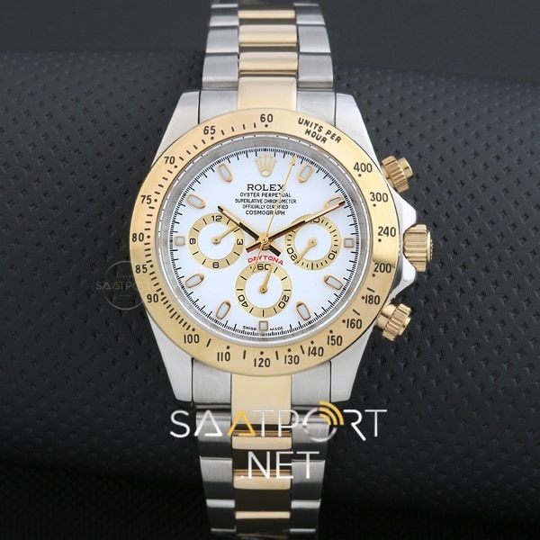 Rolex Daytona Cosmograph Two Tone Automatic White Dial