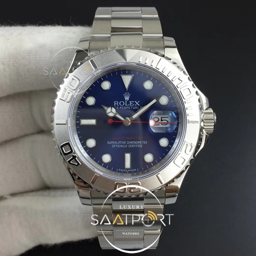 Yacht-Master 116622 904L SS GMF 1-1 Best Edition Blue Dial on 904L SS Bracelet A2836