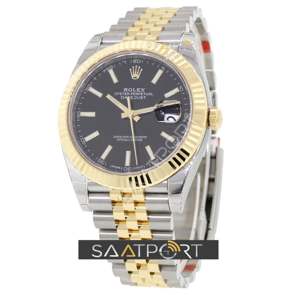 Rolex Datejust 41 Stainless Black Dial Jubilee Bracelet 126333 ETA