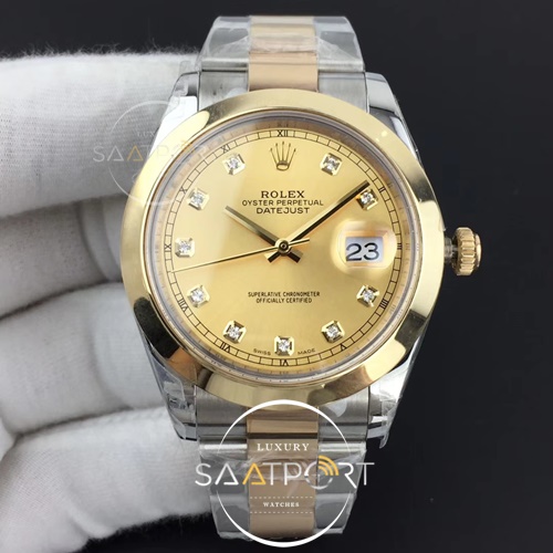 Rolex 126303 DateJust II 41mm GMF Wrapped YG Diamond Dial on Super Clone 3235