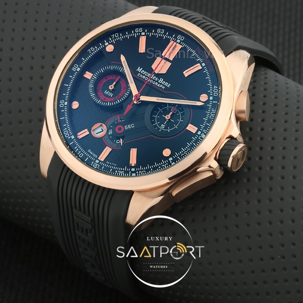 Tag heuer Mercedes saat Silikon Kordon gold kasa